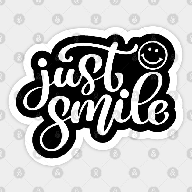 Just Smile Sticker by MIRO-07